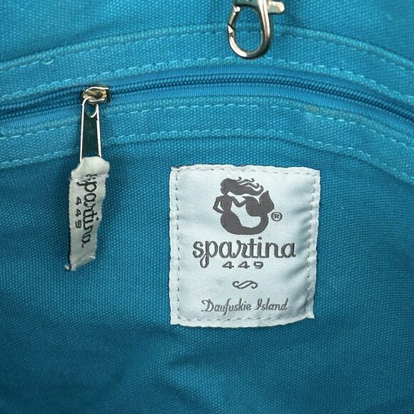 Spartina Great Lakes Tote Handbag Superior Erie Ontario Huron Map Travel - Picture 8 of 9
